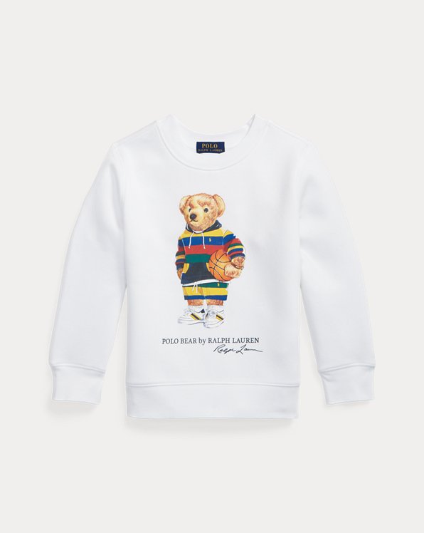 Sweatshirt de tecido polar com Polo Bear