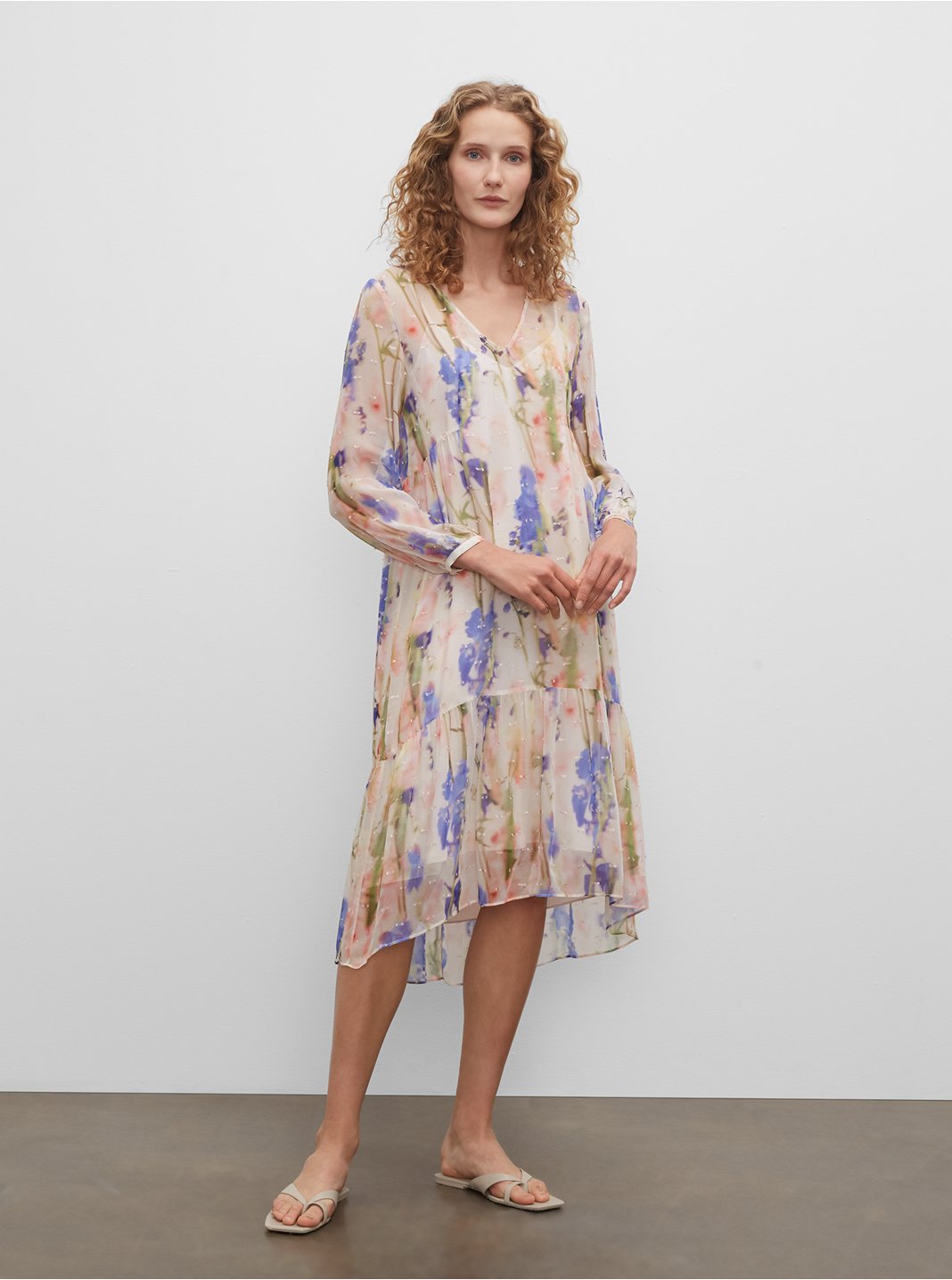 Clubmonaco Floral Tiered Dress