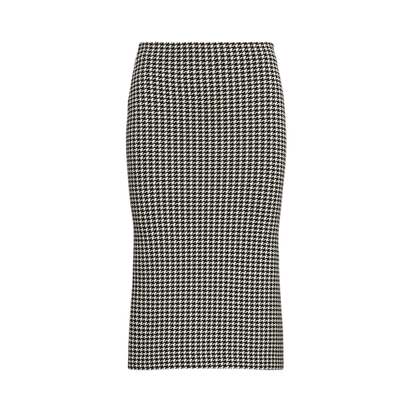 Houndstooth Merino Wool Pencil Skirt for Women | Ralph Lauren® UK