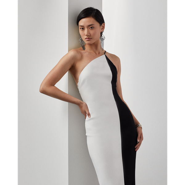 Ralph Lauren Collection Fabricio tweekleurige avondjurk 3