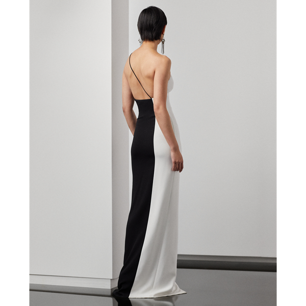 Ralph Lauren Collection Fabricio tweekleurige avondjurk 4