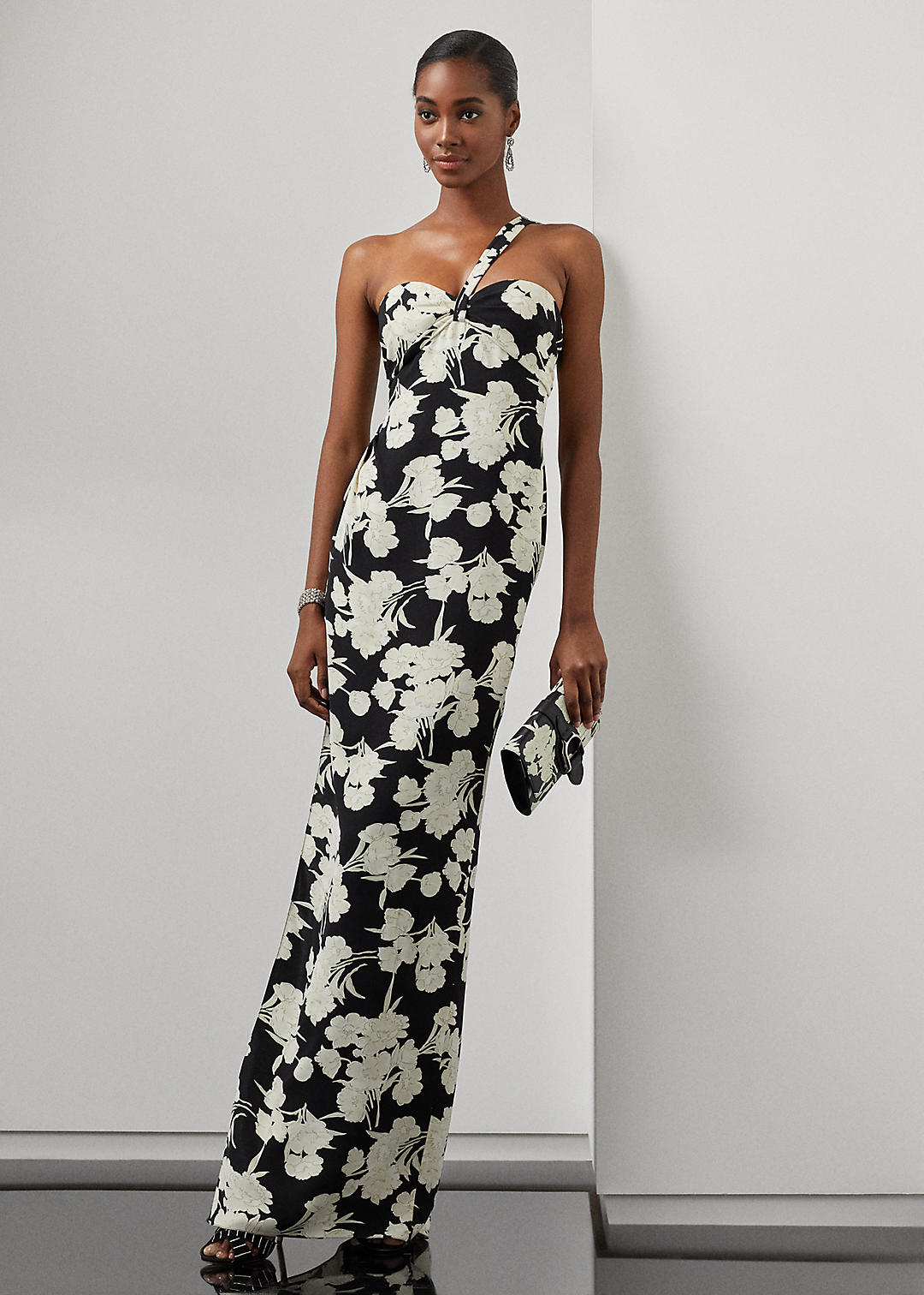 Ralph Lauren Collection Kitra Floral-Print Evening Dress 1