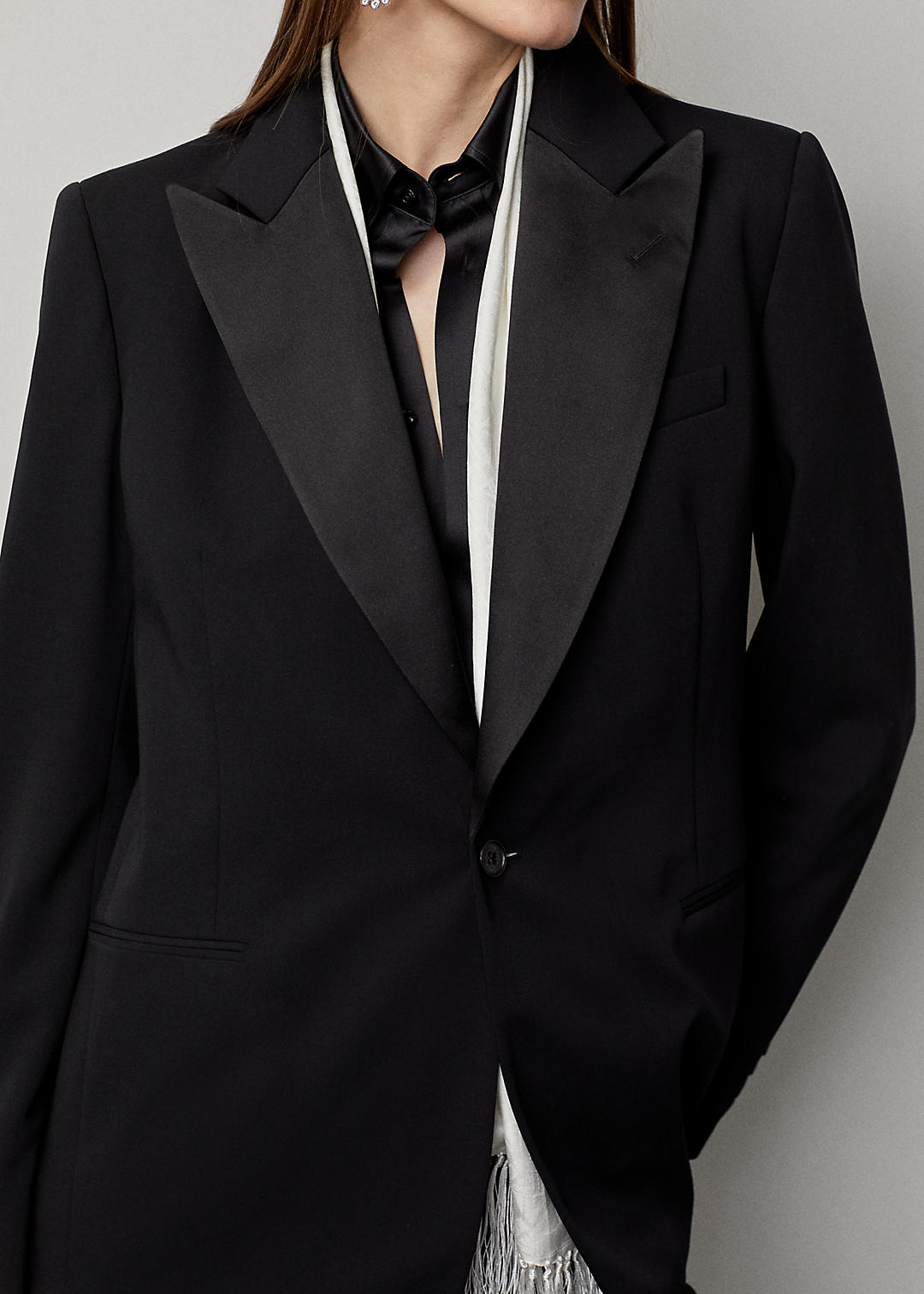 Ralph Lauren Collection Truett Wool Gabardine Tuxedo Jacket 5