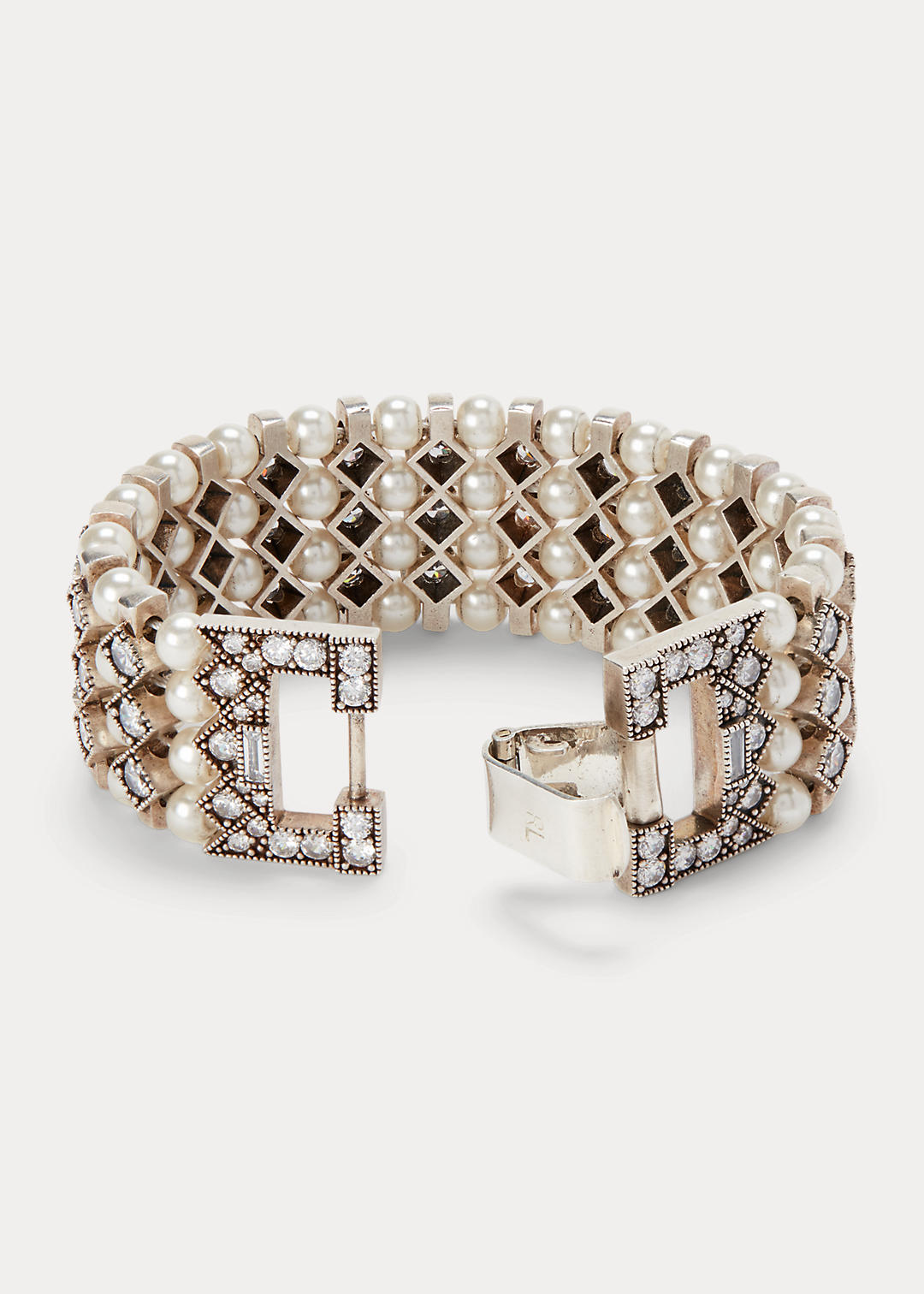 Ralph Lauren Collection Armband met kristallen en parels 2