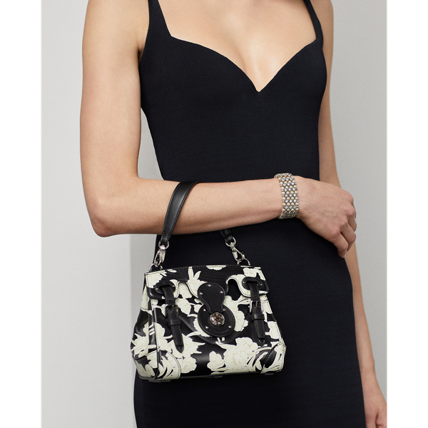 Ralph Lauren Collection Floral-Print Calfskin Soft Ricky 18 6