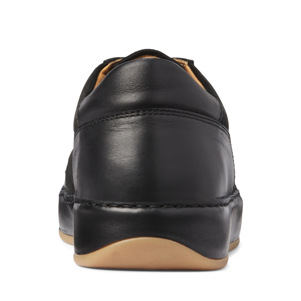 Ralph Lauren Collection Jinett lage sneaker van suède en leer 3