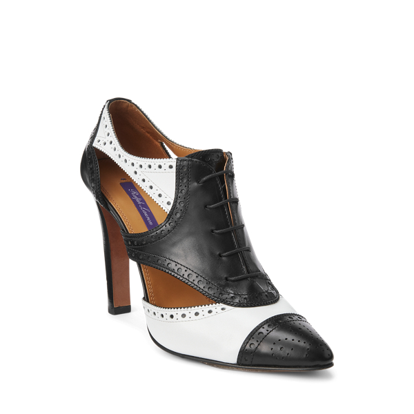 Ralph Lauren Collection Lindley Color-Blocked Calfskin Pump 2