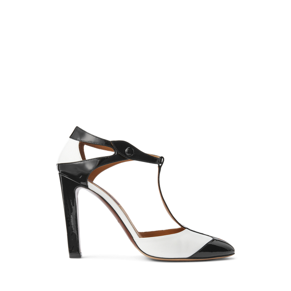 Ralph Lauren Collection Haskell Color-Blocked Calfskin Pump 1
