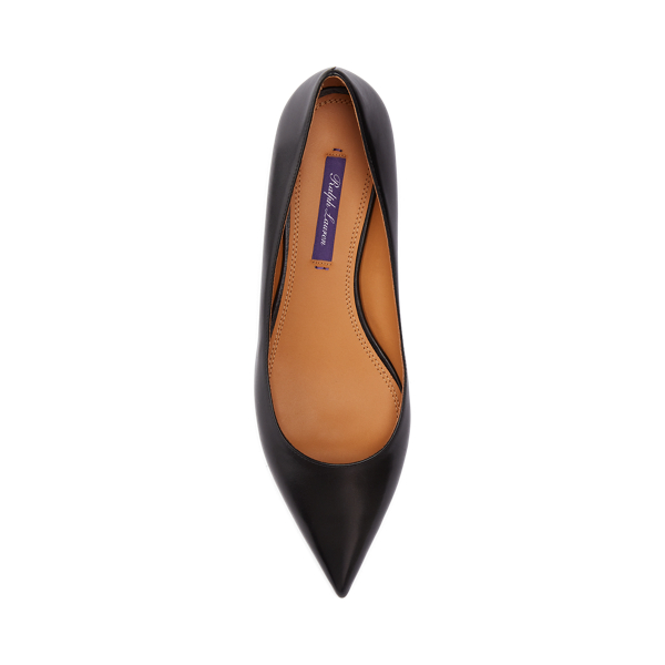 Ralph Lauren Collection Kendrya kalfsleren platte schoen 4