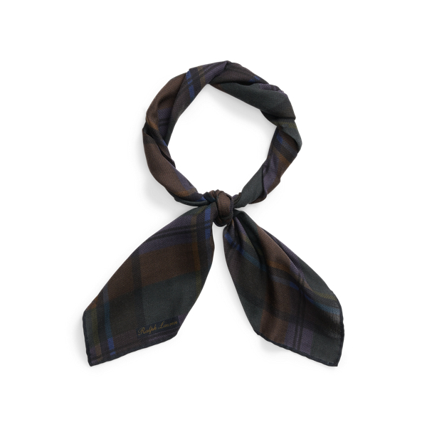 Ralph Lauren Uomo Accessori Cravatte e accessori Papillon Fazzoletto in cashmere e seta a motivo cashmere 