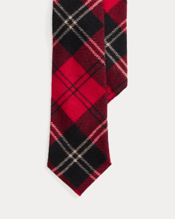 Cravate écossaise en laine et cachemire