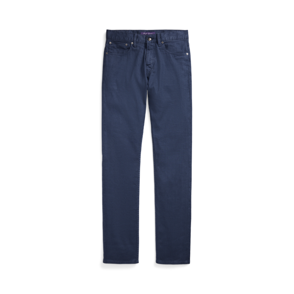 Slim Fit Linen-Cotton Stretch Jean