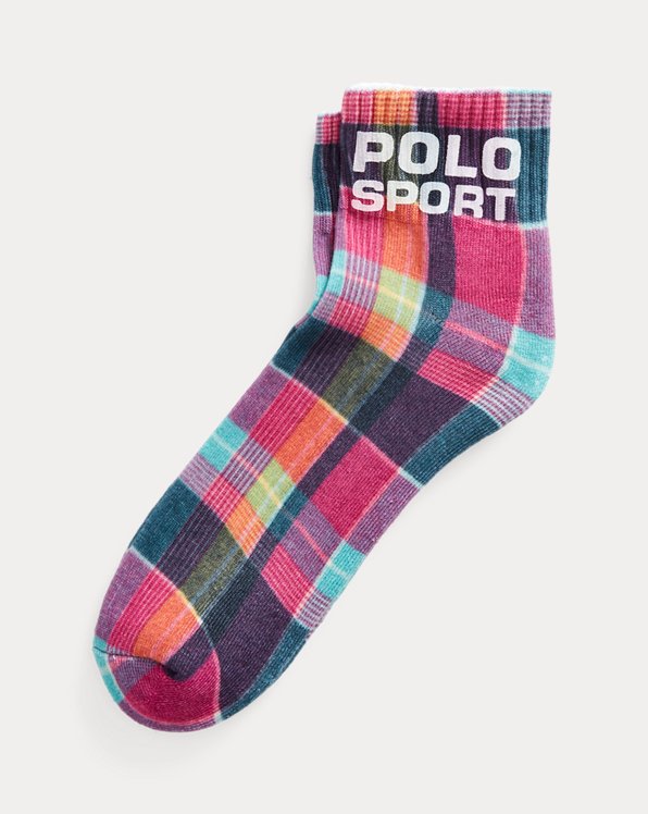 Polo Sport Plaid Crew Socks