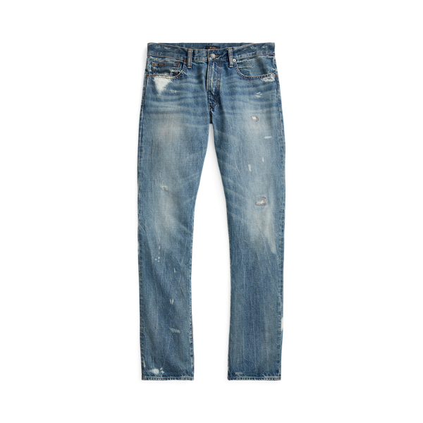 Varick Slim Straight Distressed Jean