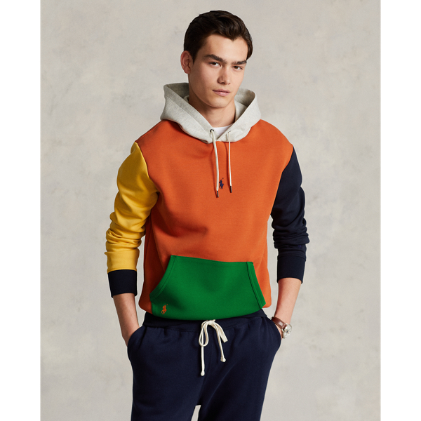 Colour-Blocked Double-Knit Hoodie for Men | Ralph Lauren® UK
