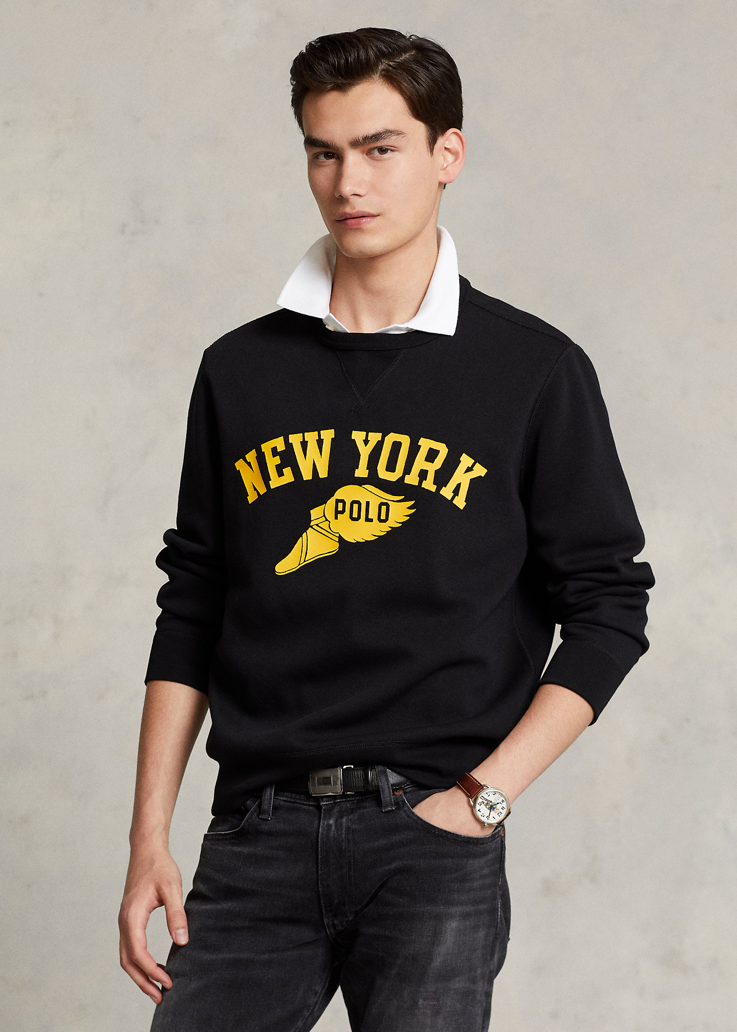 Double-Knit Graphic Sweatshirt
