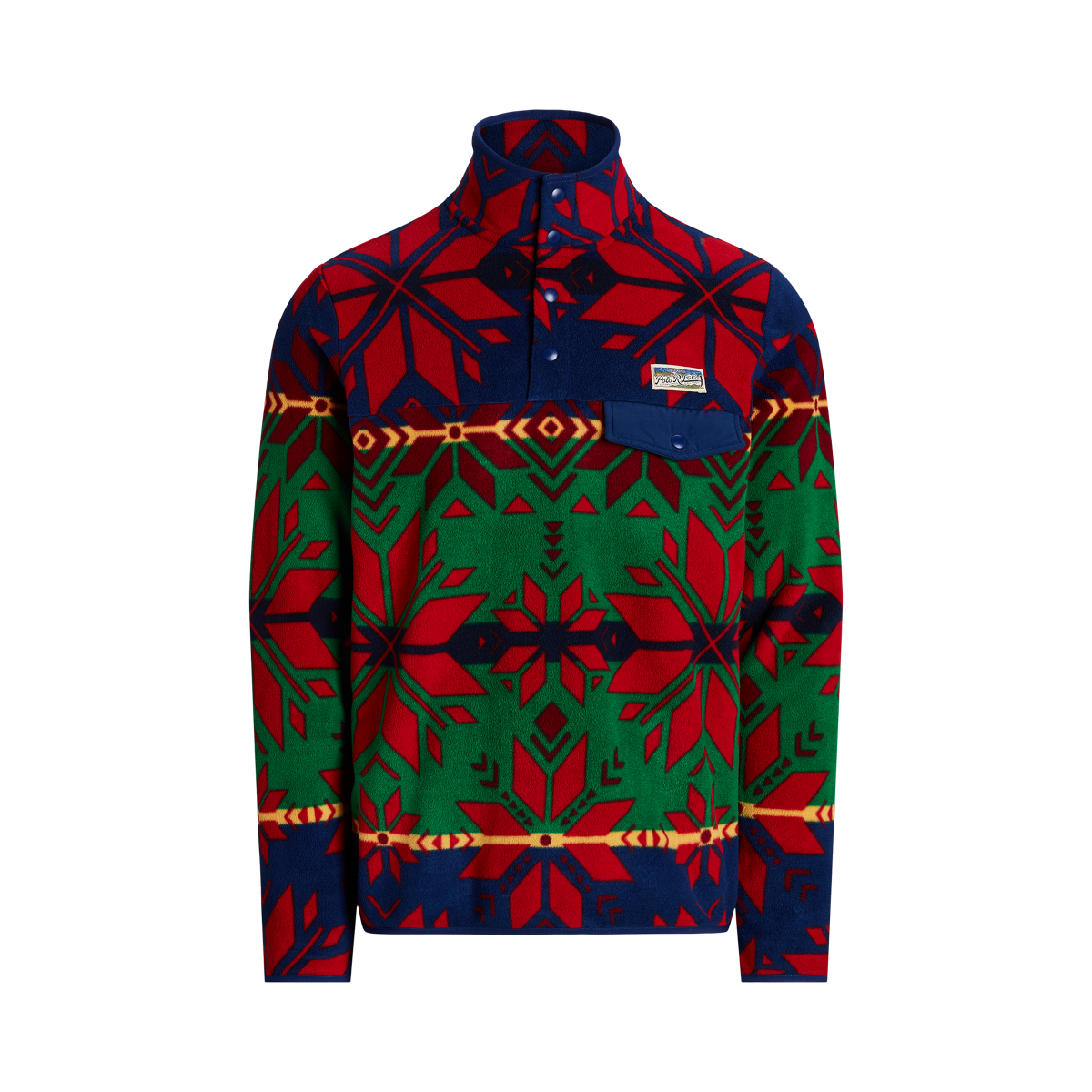Fair Isle Brushed Fleece Pullover
