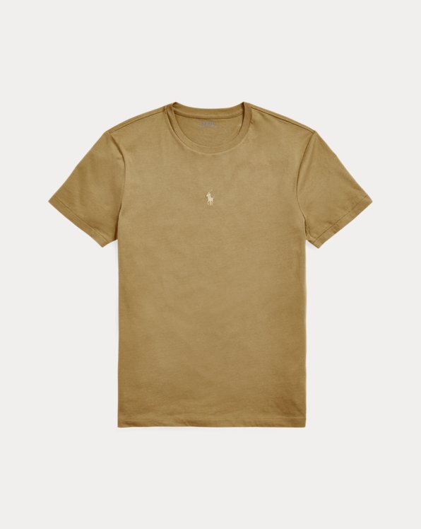T-shirt de decote redondo em malha Custom Slim Fit
