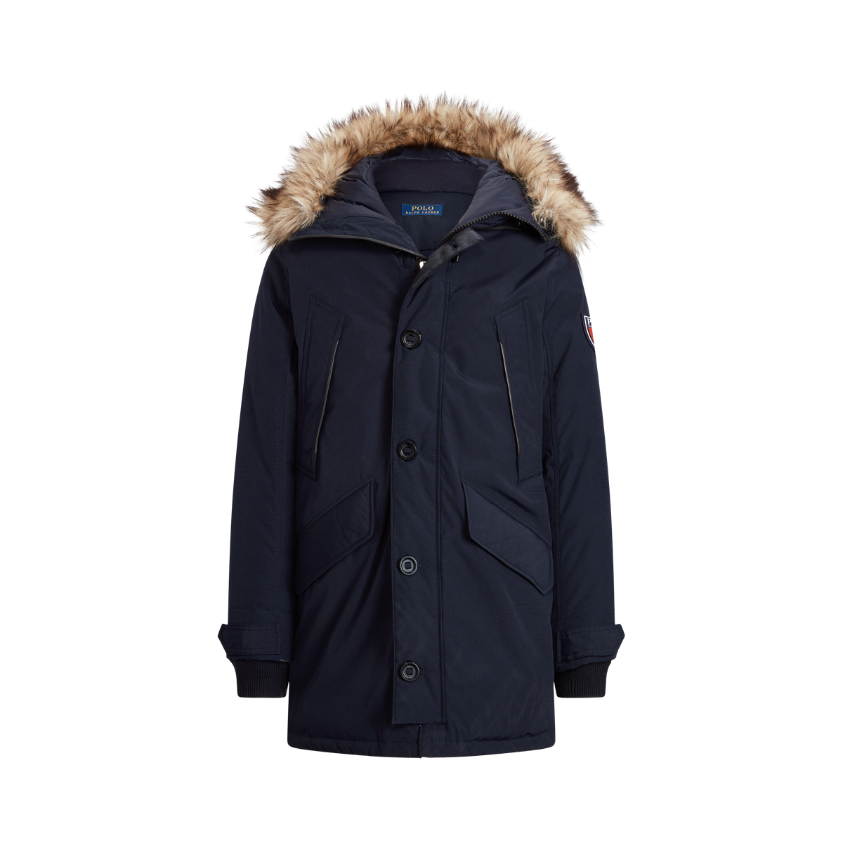 Faux-Fur-Trim Down Parka