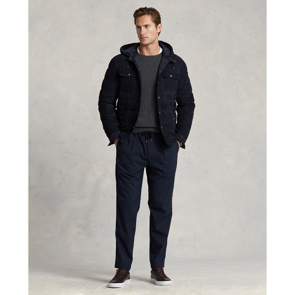 Polo Ralph Lauren Veste à capuche matelassée en daim 3