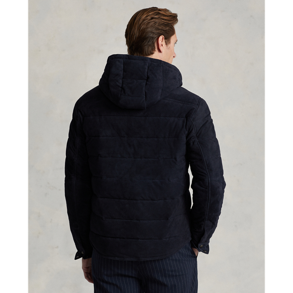 Polo Ralph Lauren Veste à capuche matelassée en daim 4