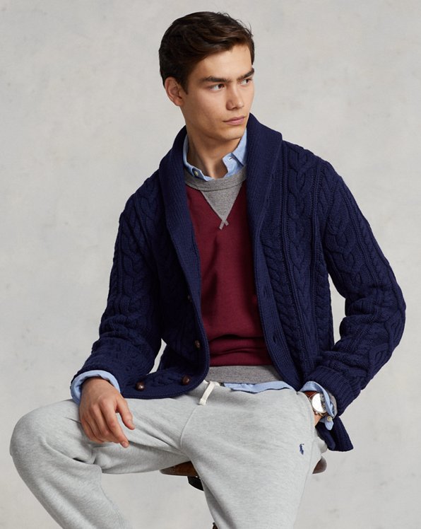 Cardigan veste RRL handmade knit Hommes Vêtements Sweats & pulls Cardigans Ralph Lauren Cardigans 