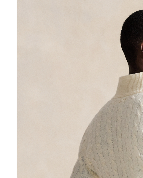 This quarter-zip jumper combines a wool-and-cashmere blend from Italy with our iconic cable-knit design.