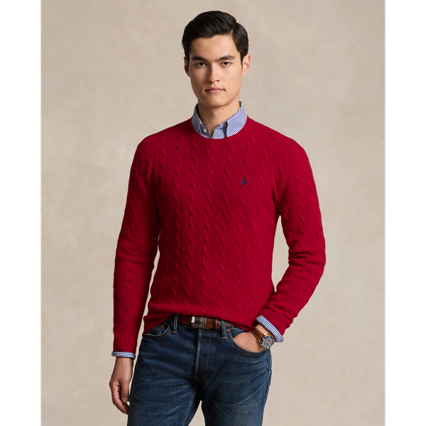 Men's Red Sweaters, Cardigans, & Pullovers | Ralph Lauren