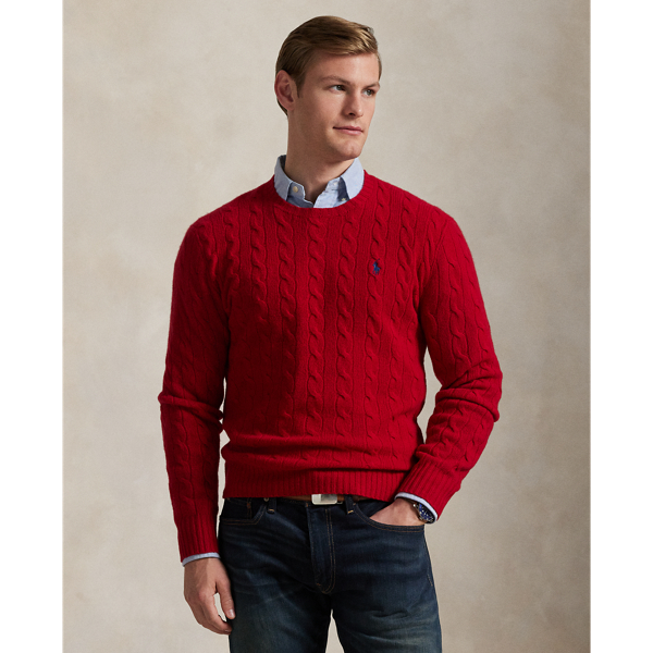 Men's Red Sweaters, Cardigans, & Pullovers | Ralph Lauren