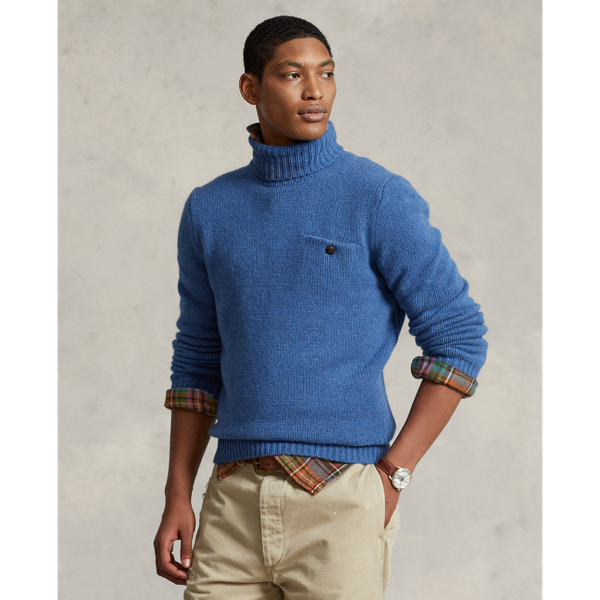 Wool-Cashmere Turtleneck Sweater