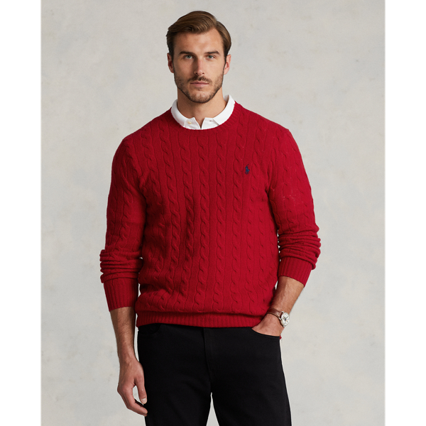 This Big & Tall version of our iconic cable-knit jumper is knit with Italian wool yarn that’s spun with a hint of cashmere.