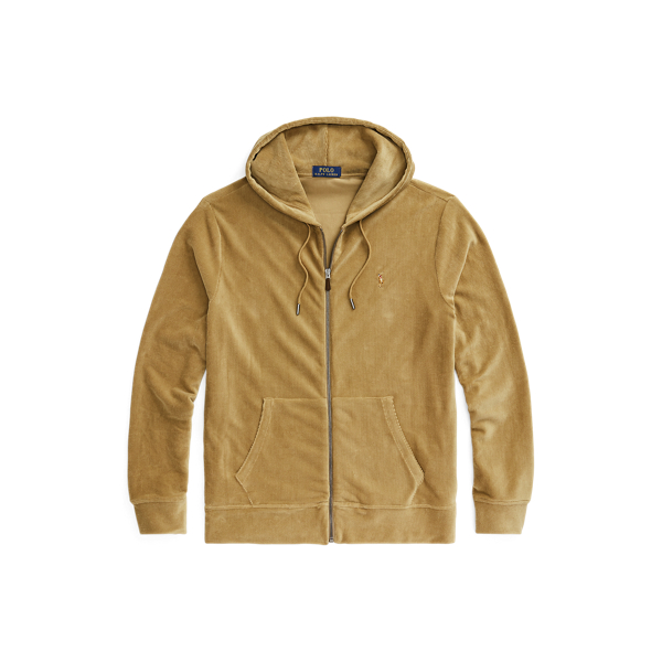 Sweat à capuche maille de velours côtelé