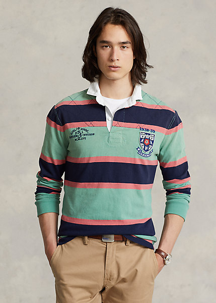 Ralph Lauren Vêtements Chemisiers & Tuniques Chemisiers Chemise de rugby jersey coton rayé 