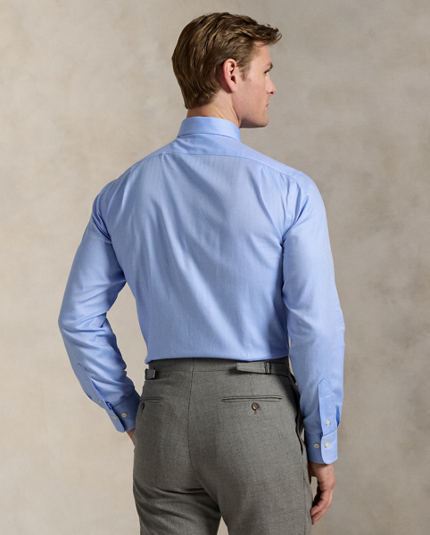 This stretchy shirt is made with cotton PUREPRESS™ technology, a durable press finish that provides wrinkle-resistance while reducing material strength loss and protecting against abrasion.