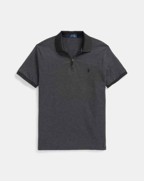 Custom slim fit mesh stretch Polo shirt