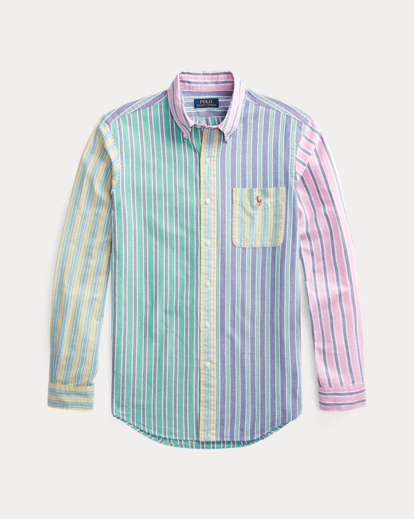 Polo Ralph Lauren Baumwolle Gestreiftes Hemd Aus Baumwolloxford in Blau für Herren Herren Bekleidung Hemden Freizeithemden und Hemden 
