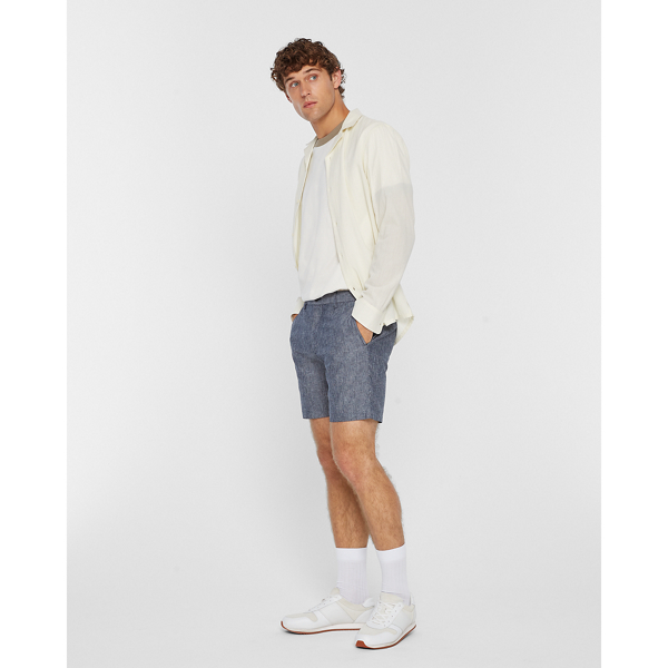 CLUB MONACO BAXTER CHAMBRAY 7" SHORTS