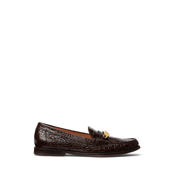 Polo ID Croc-Embossed Loafer