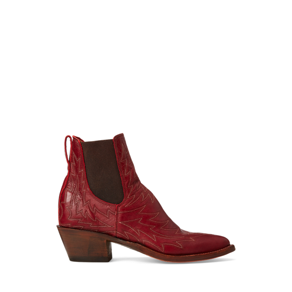 Lottie Embroidered Leather Boot