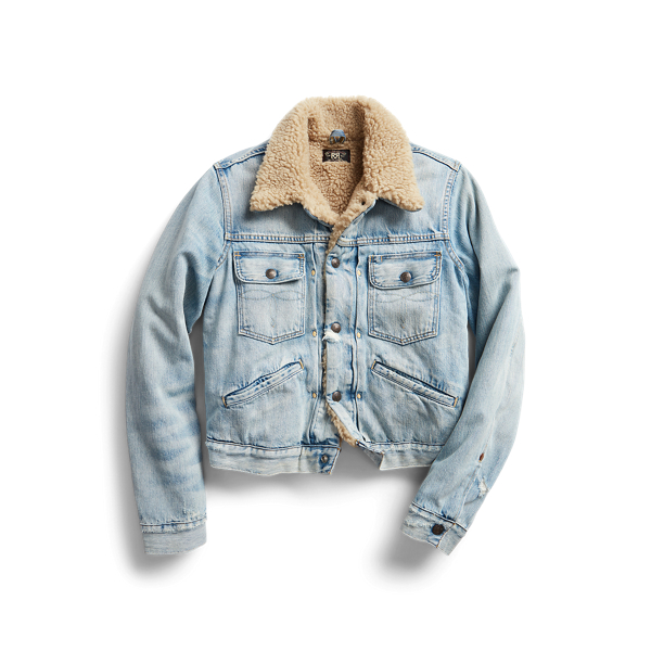 Top 99+ imagen ralph lauren fleece lined denim jacket Thptnganamst.edu.vn