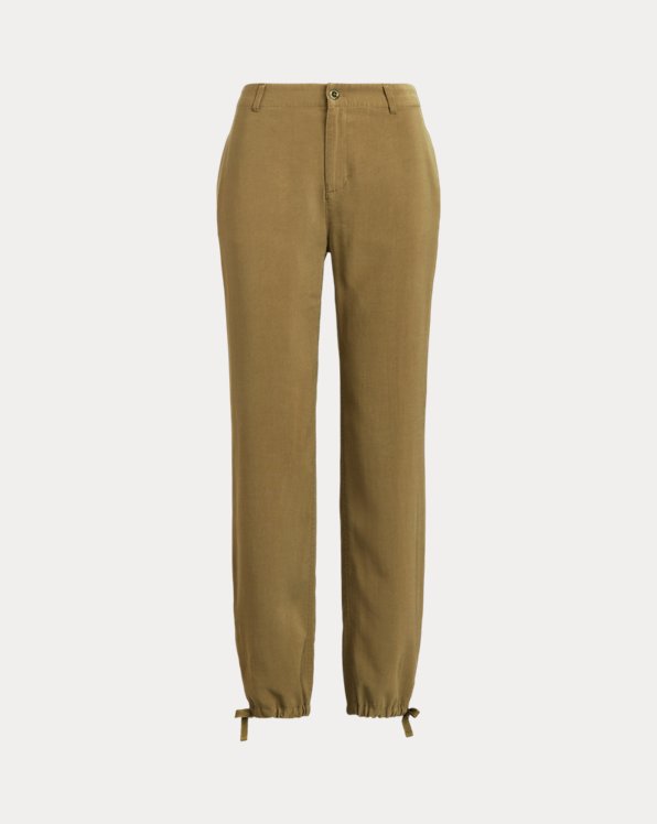Twill Tapered Ankle Trouser