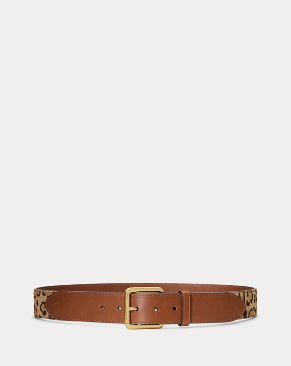 Haircalf and Leather Belt