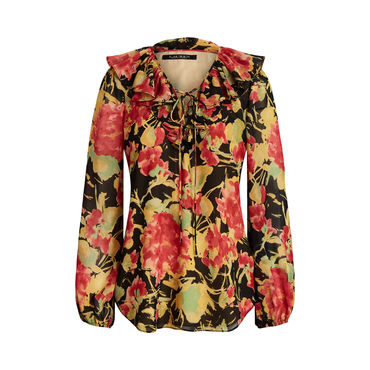Floral Crinkle Georgette Blouse