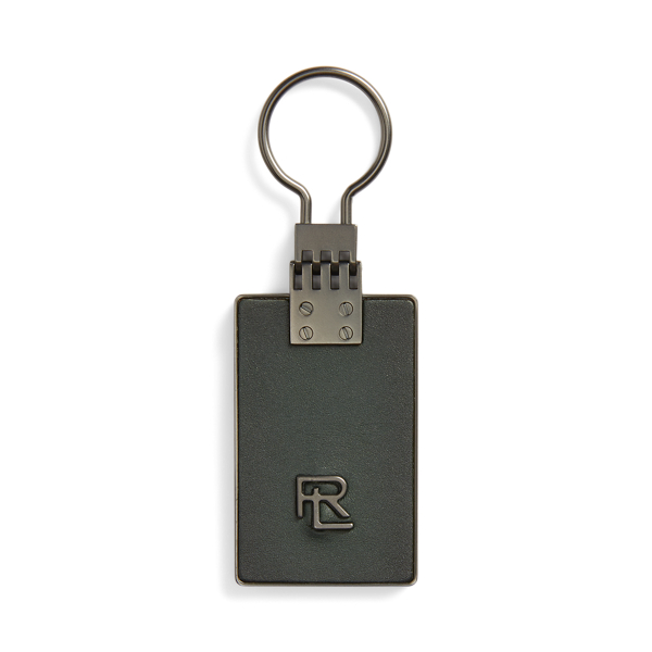 Porte-clé monogramme en vachette