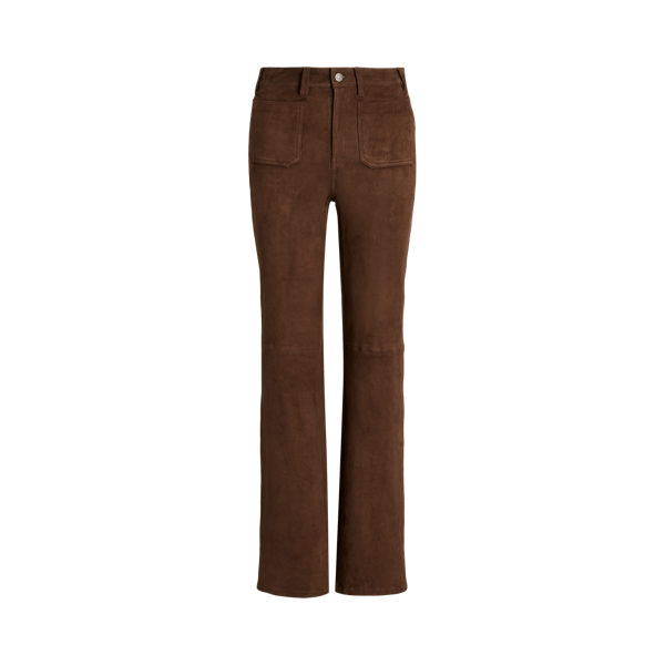 Ralph Lauren Donna Abbigliamento Pantaloni e jeans Pantaloni Pantaloni di pelle Pantaloni scampanati agnello scamosciato 