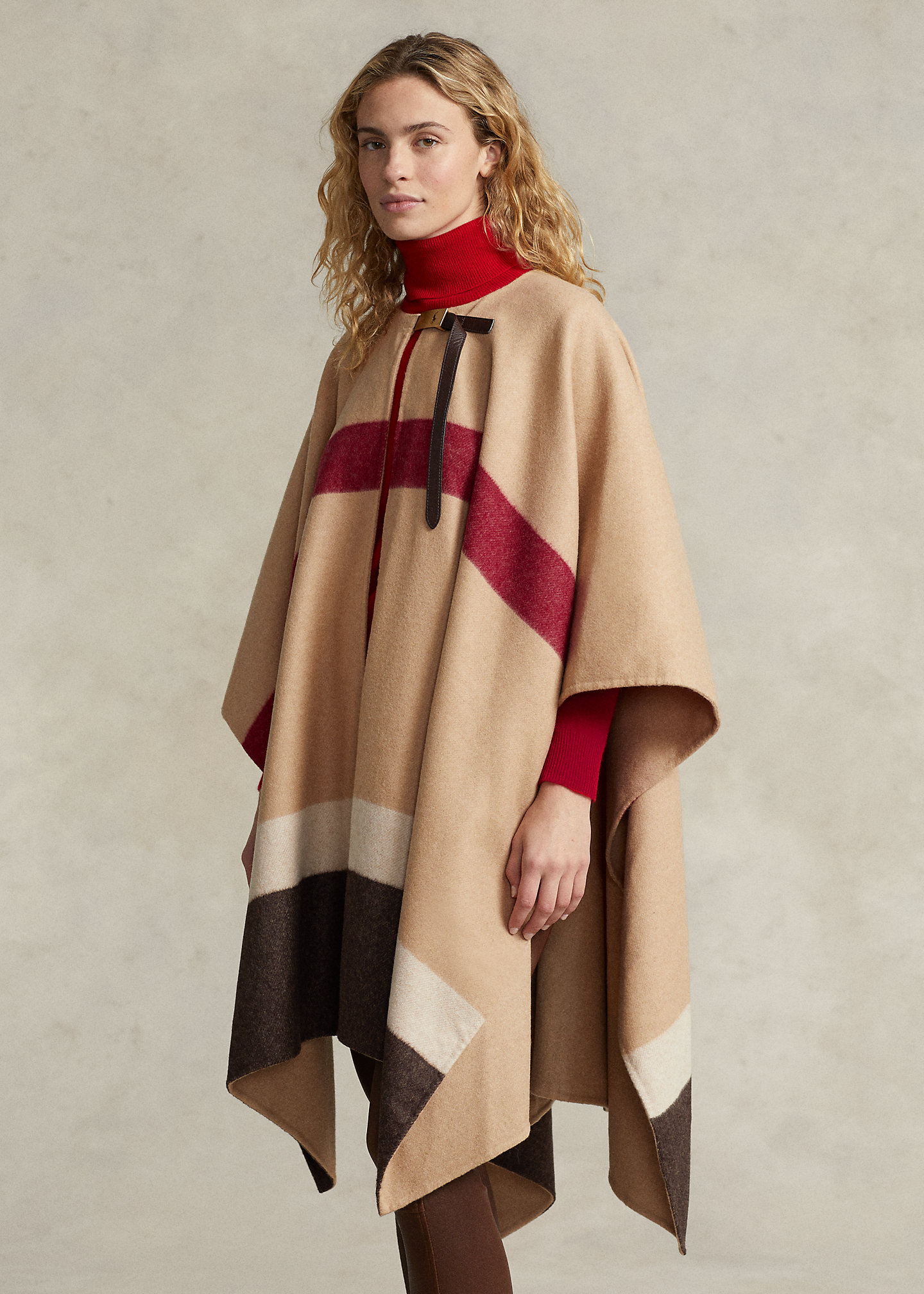 Polo ID Striped Double-Faced Poncho