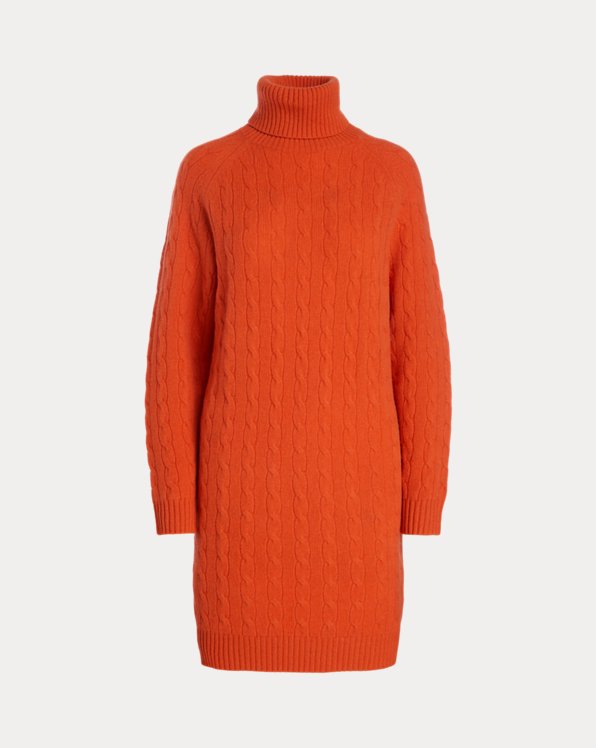 Wool-Cashmere Roll Neck Jumper Dress