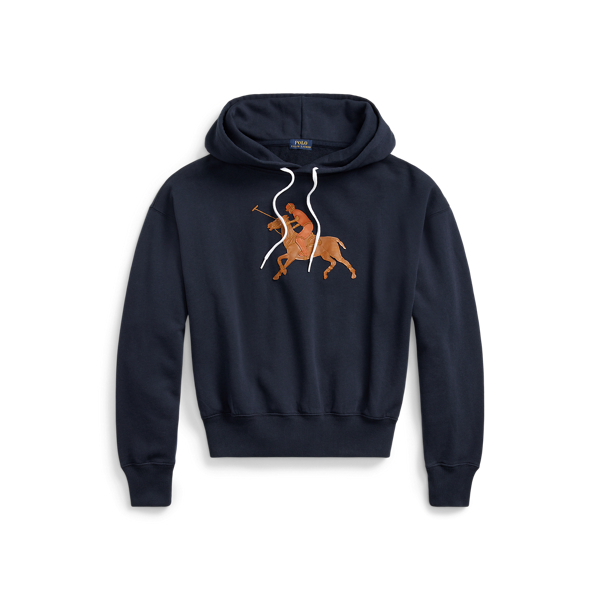 Pony-Applique French Terry Hoodie