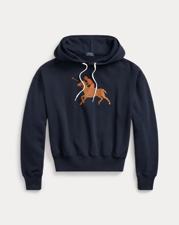 Pony-Appliqué French Terry Hoodie