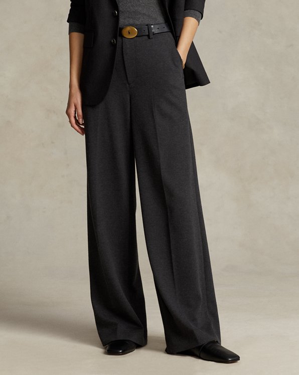 WOMEN FASHION Trousers Wide-leg Ralph Lauren Chino trouser Black L discount 97% 
